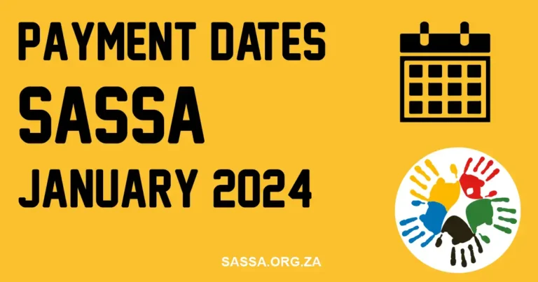 SASSA Payment Dates for January 2024