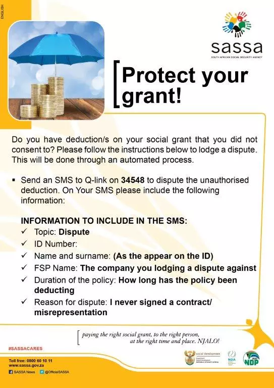 Protecting SASSA Grant from Unauthorized Deduction